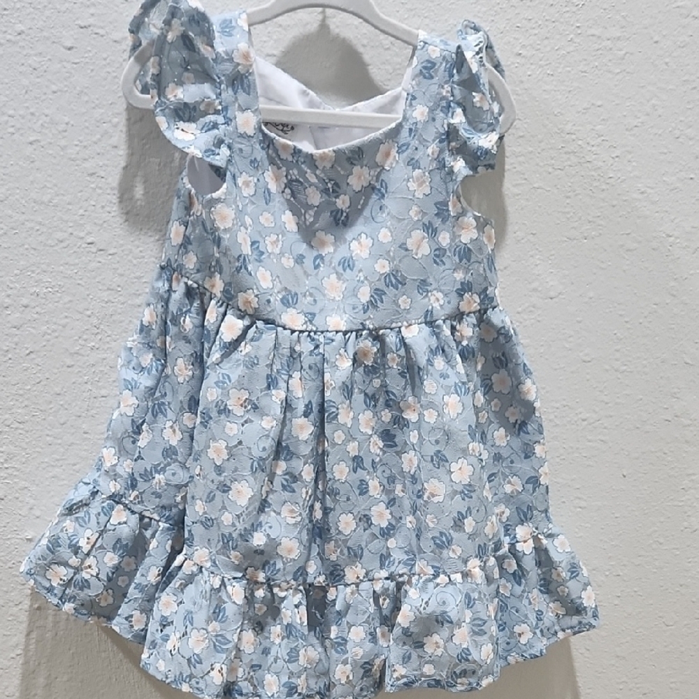 Floral Ruffle Sleeve Dress